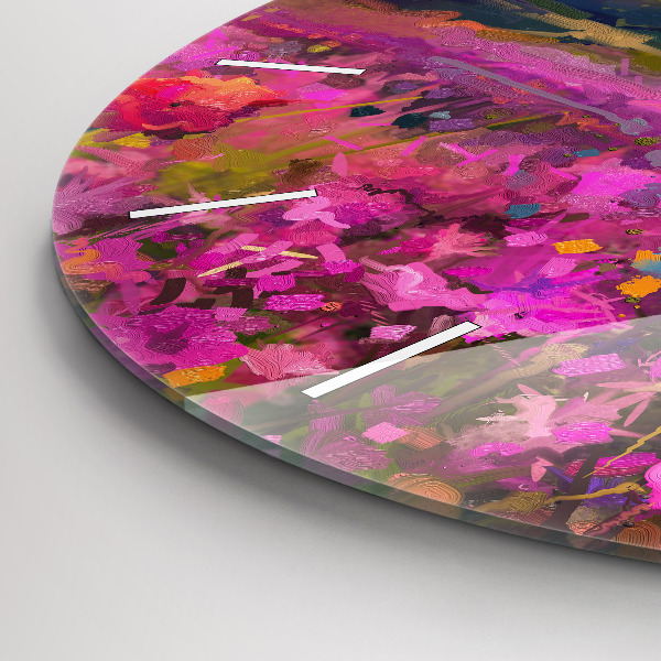 Okrúhle hodiny Krajina prírody a kvetov