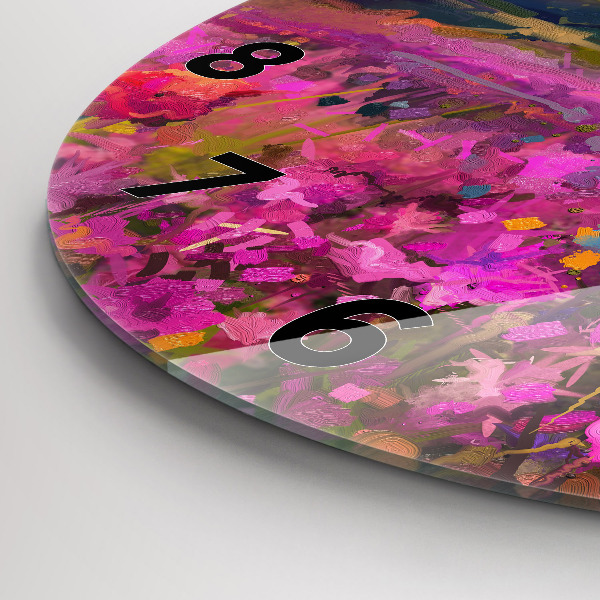 Okrúhle hodiny Krajina prírody a kvetov