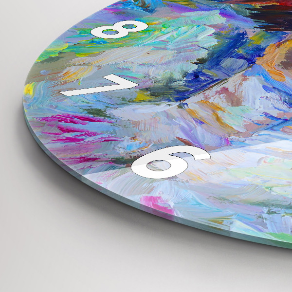 Okrúhle hodiny Maľovaná balerína