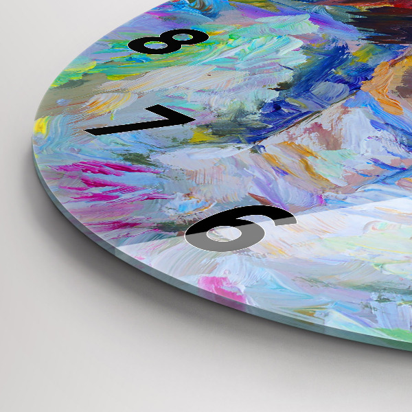 Okrúhle hodiny Maľovaná balerína