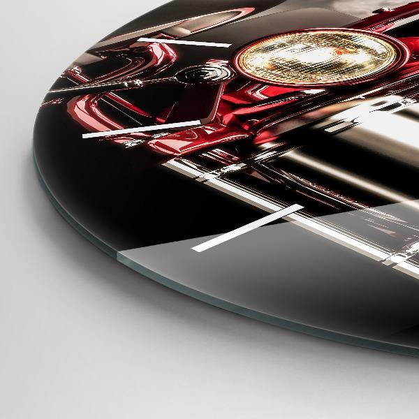 Okrúhle hodiny Staré veteránske auto