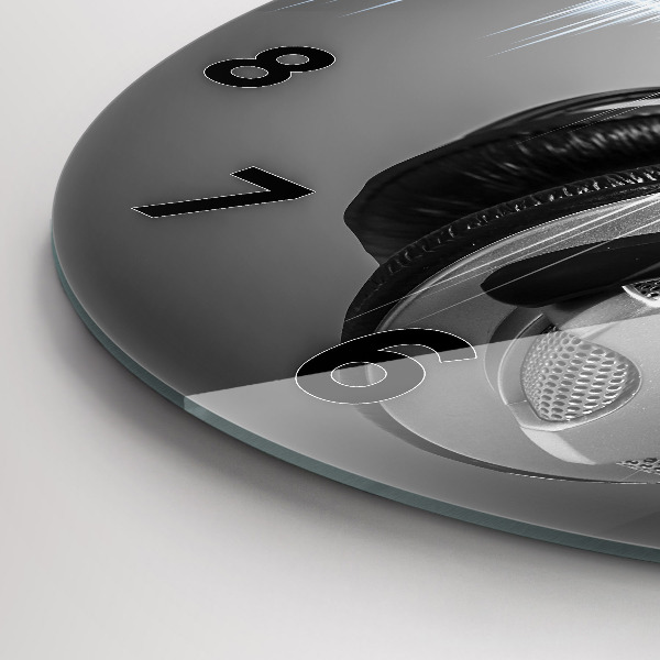 Okrúhle hodiny Mikrofón a slúchadlá