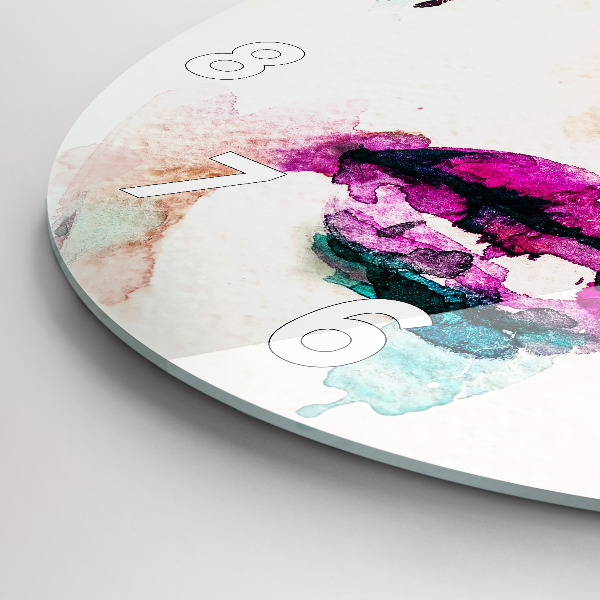 Okrúhle hodiny Abstraktná ženská tvár