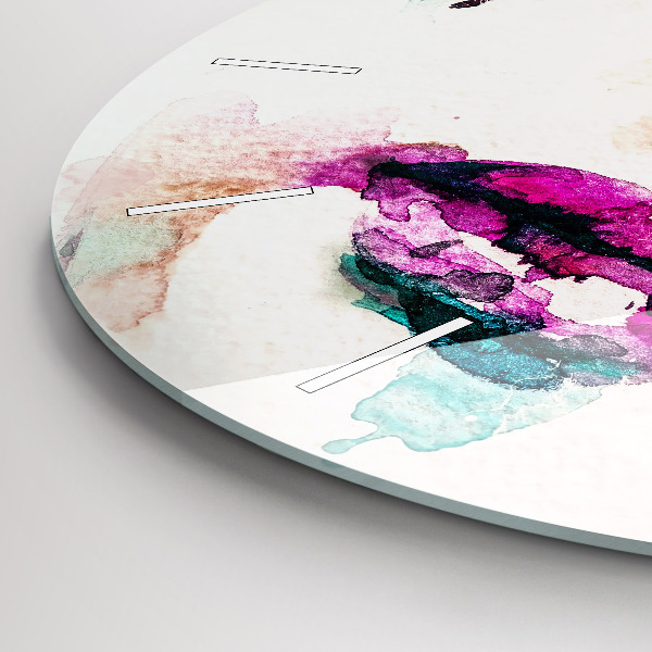 Okrúhle hodiny Abstraktná ženská tvár