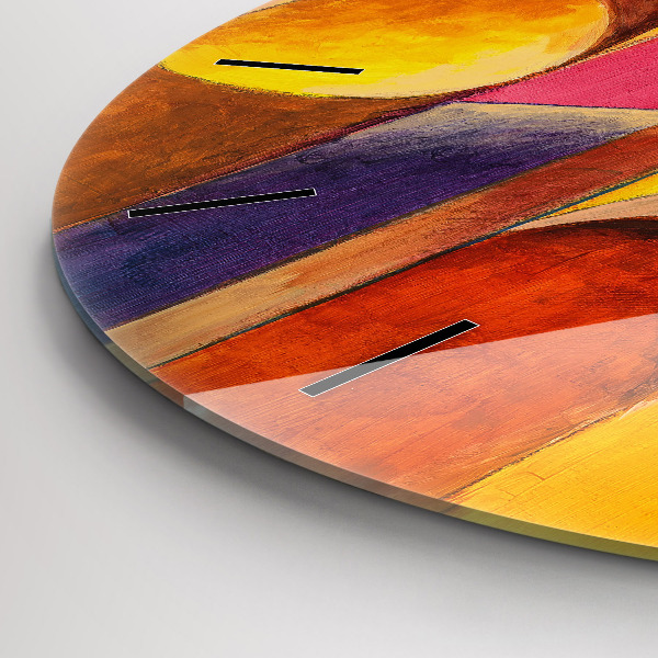 Okrúhle hodiny Umelecká výzdoba abstrakcia