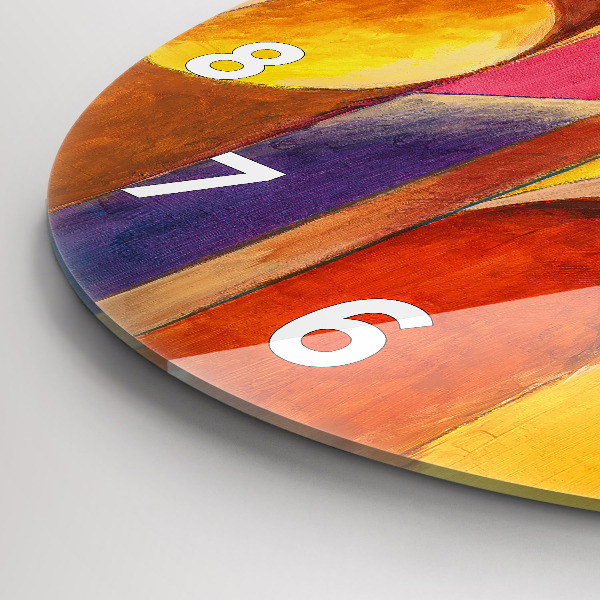 Okrúhle hodiny Umelecká výzdoba abstrakcia