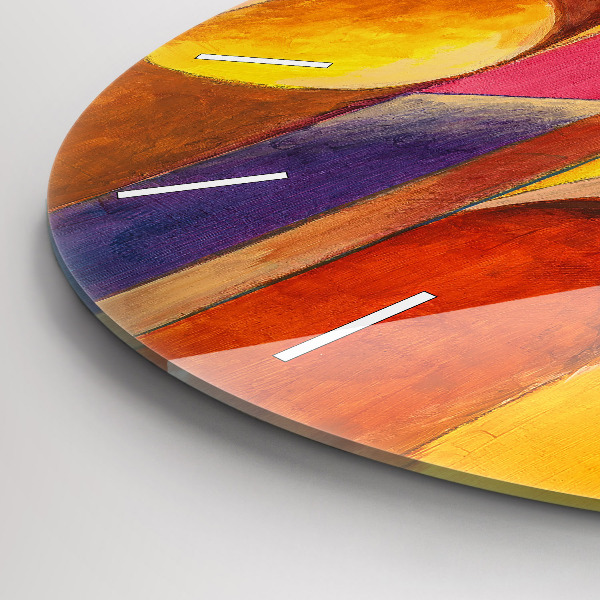 Okrúhle hodiny Umelecká výzdoba abstrakcia