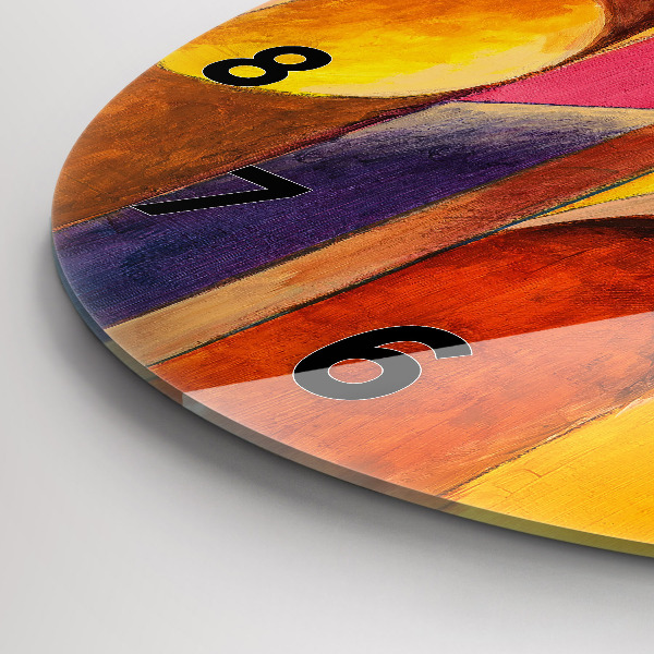 Okrúhle hodiny Umelecká výzdoba abstrakcia