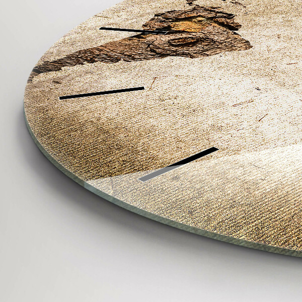 Okrúhle hodiny Vintage mapa sveta