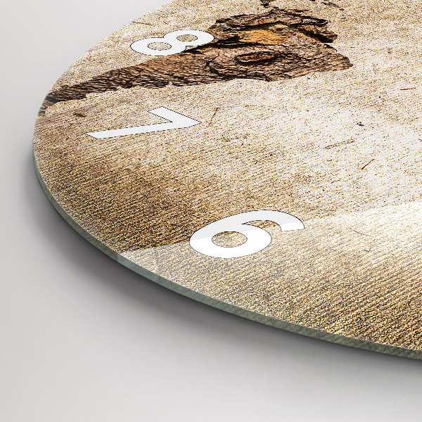 Okrúhle hodiny Vintage mapa sveta