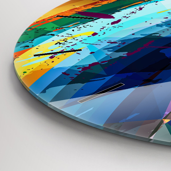 Okrúhle hodiny abstraktné pozadie