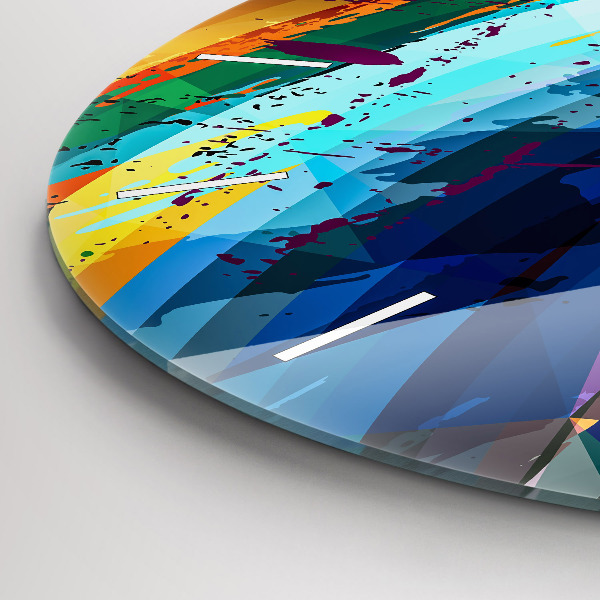 Okrúhle hodiny abstraktné pozadie