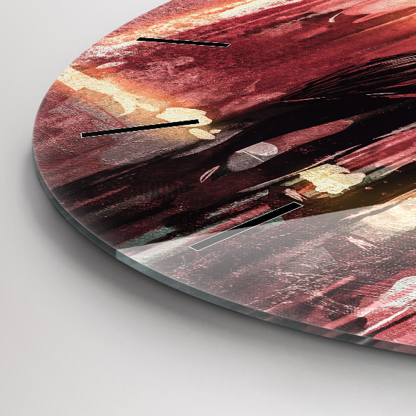 Okrúhle hodiny Mladý pár v láske