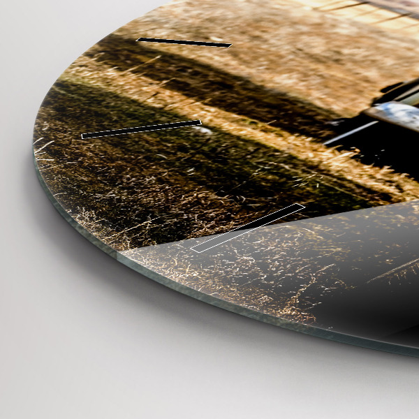 Okrúhle hodiny Staré autá