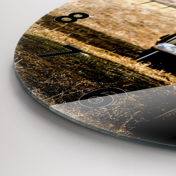 Okrúhle hodiny Staré autá