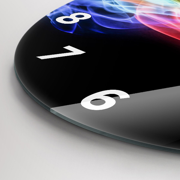 Okrúhle hodiny Abstraktné farebné čiary