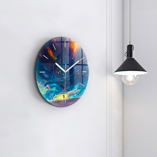 Okrúhle hodiny Dieťa a balóny