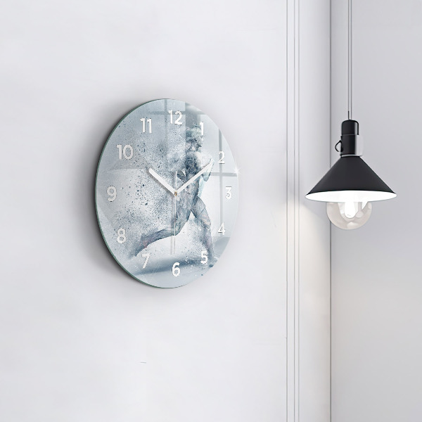 Okrúhle hodiny Bežiaci muž