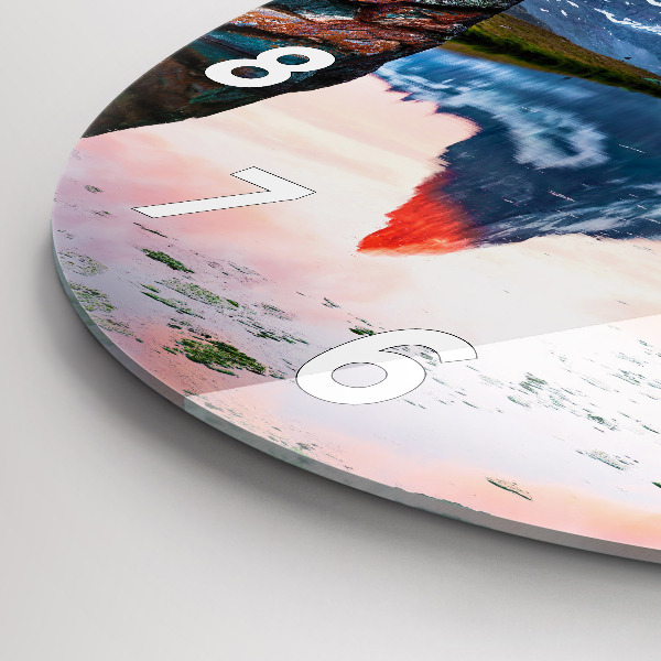 Okrúhle hodiny Jazero Stellisee Matterhorn