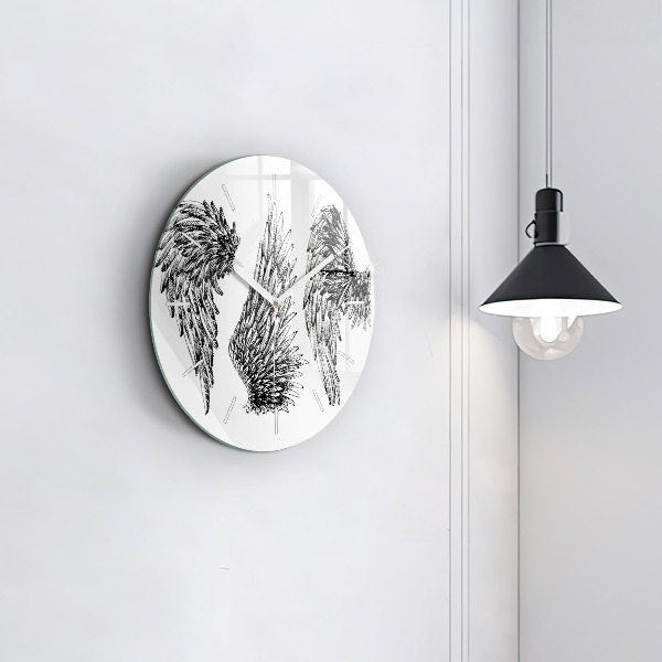 Okrúhle hodiny Anjelské krídla