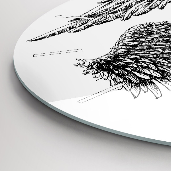 Okrúhle hodiny Anjelské krídla