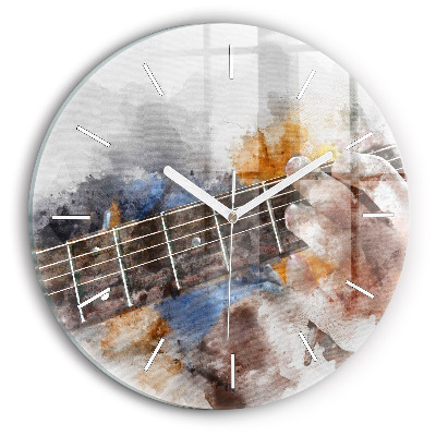 Okrúhle hodiny Gitarová grafika