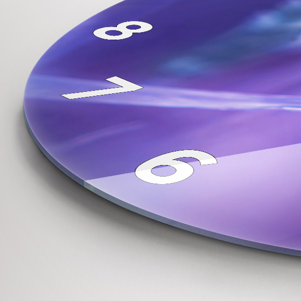 Okrúhle hodiny Motýľ na tráve