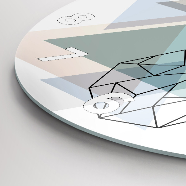 Okrúhle hodiny Sob v škandinávskom štýle
