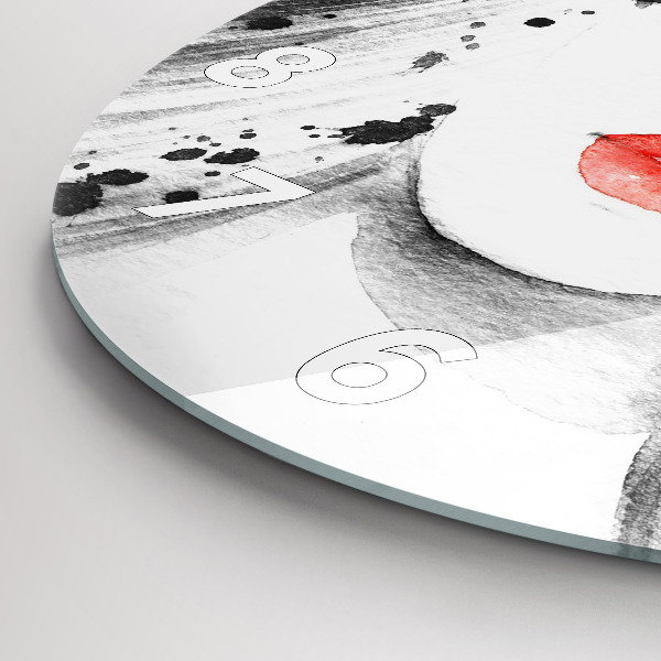 Okrúhle hodiny Žena v klobúku