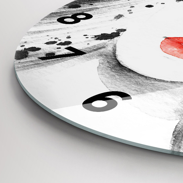 Okrúhle hodiny Žena v klobúku