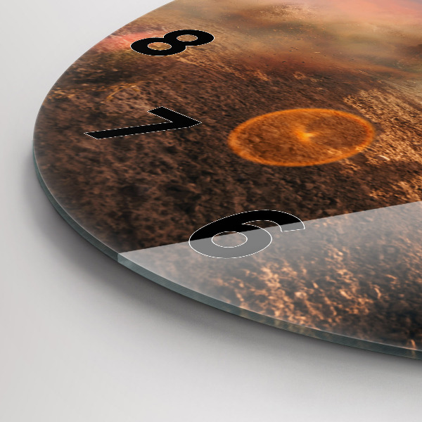 Okrúhle hodiny Muž na motorke