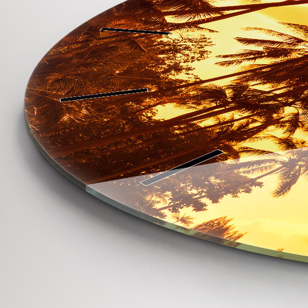 Okrúhle hodiny Slnečné palmy