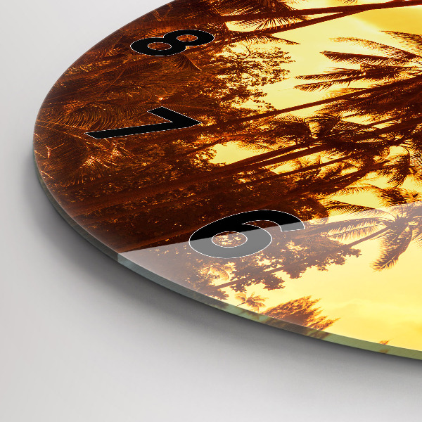 Okrúhle hodiny Slnečné palmy