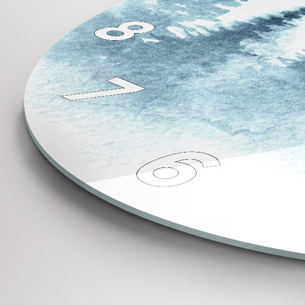 Okrúhle hodiny Zimný les