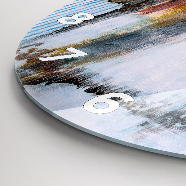 Okrúhle hodiny Abstrakcia