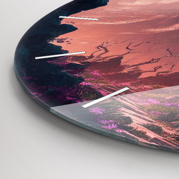 Okrúhle hodiny Čarovný les a hory