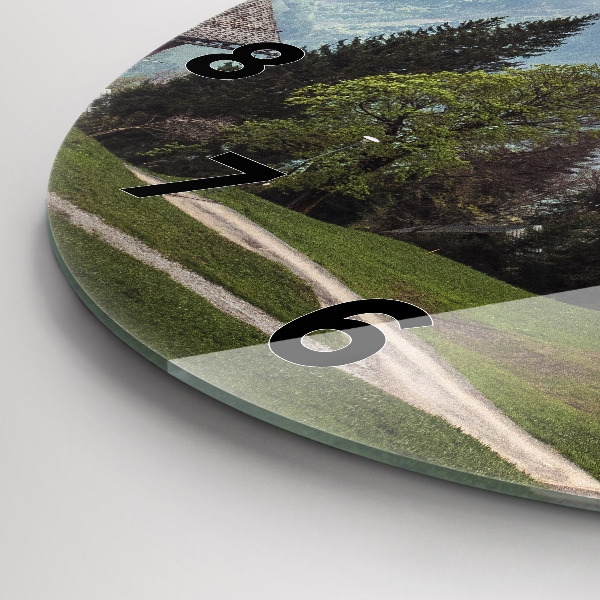 Okrúhle hodiny Výhľad na hory