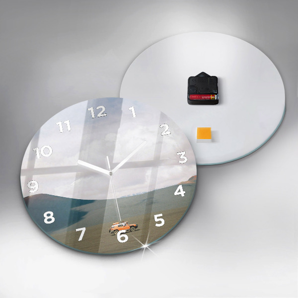 Okrúhle hodiny Vozidlo v Kamčatskej púšti