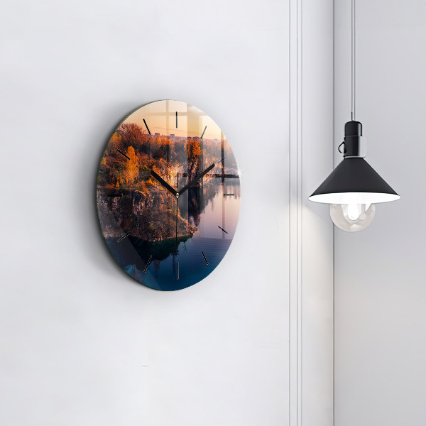 Okrúhle hodiny Krakovské jazero Zakrzówek