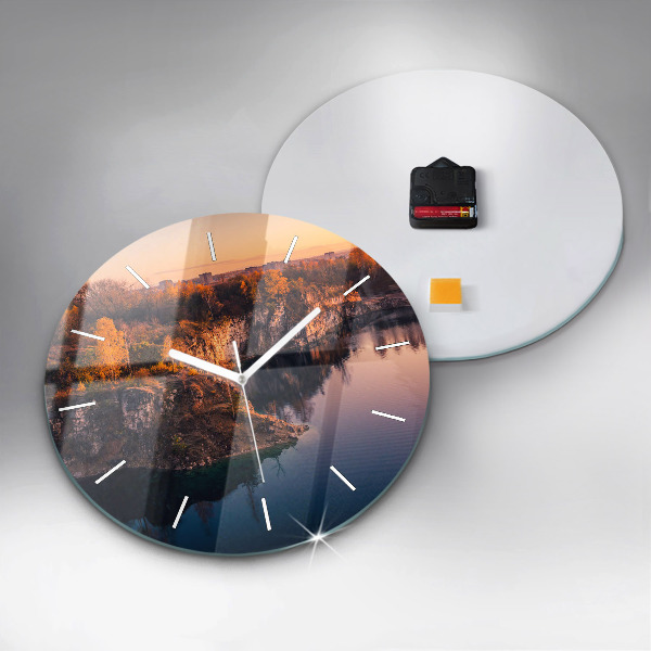 Okrúhle hodiny Krakovské jazero Zakrzówek