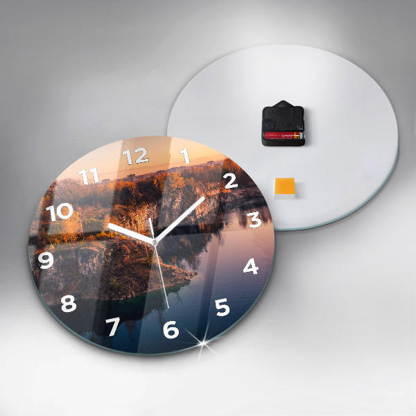 Okrúhle hodiny Krakovské jazero Zakrzówek