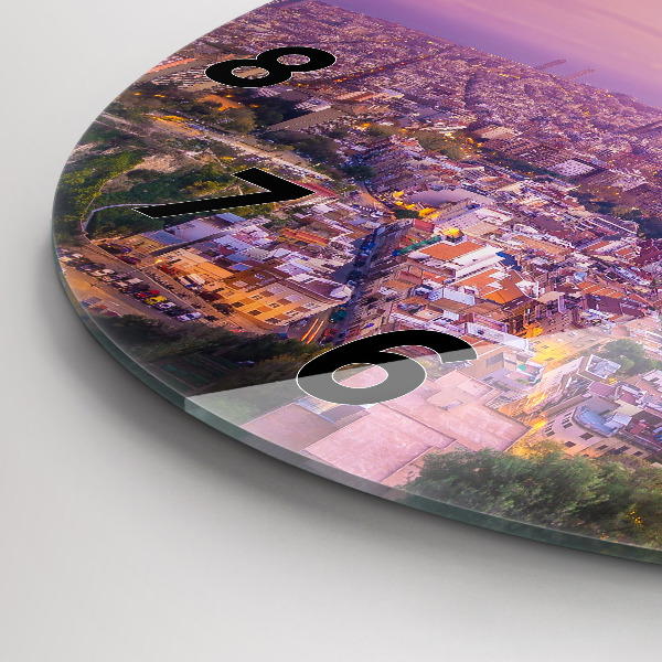 Okrúhle hodiny Barcelonské bunkre El Carmel