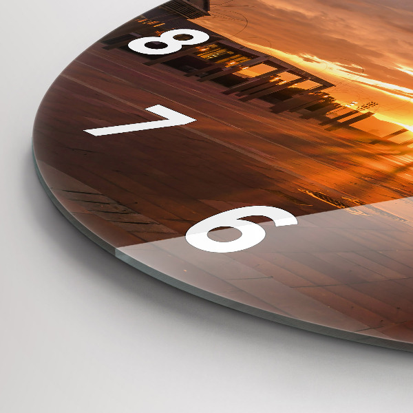 Okrúhle hodiny Olympijský park v Barcelone