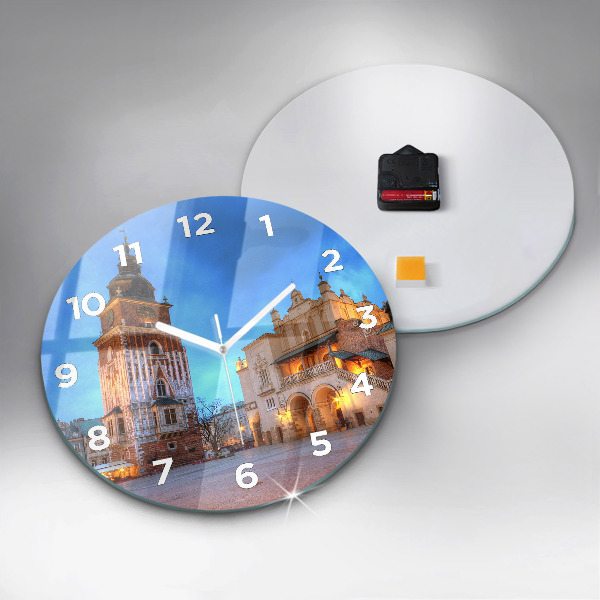 Okrúhle hodiny Hlavné trhové námestie v Krakove