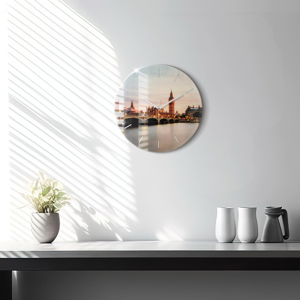 Okrúhle hodiny Panoráma Londýna Big Ben