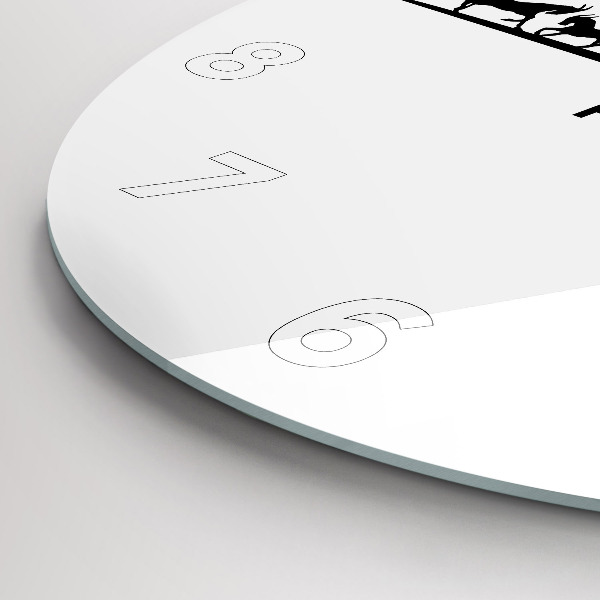 Okrúhle hodiny Panoramatická grafika Poznaň