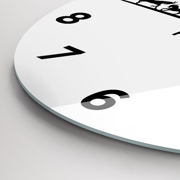 Okrúhle hodiny Panoramatická grafika Poznaň