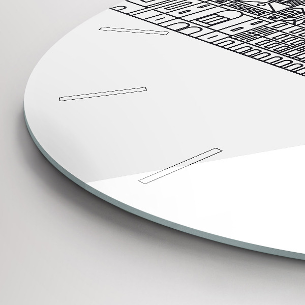 Okrúhle hodiny Panoráma architektúry Lodže