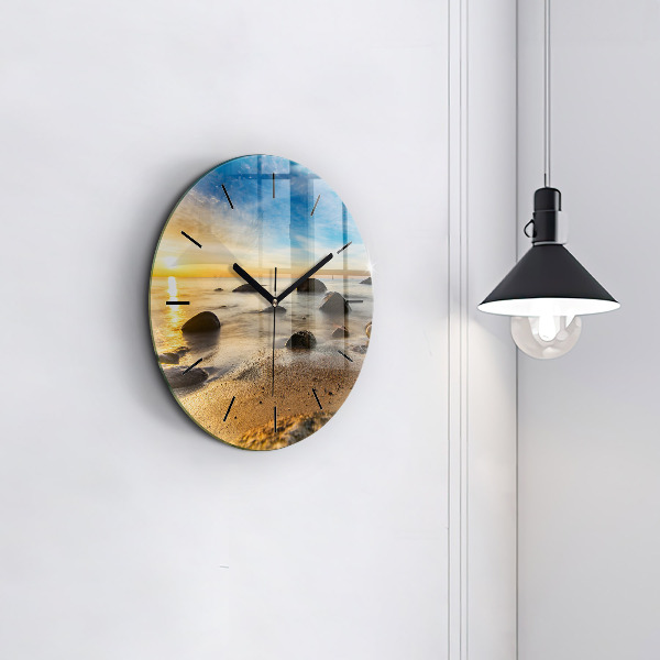 Okrúhle hodiny Východ slnka Baltské more