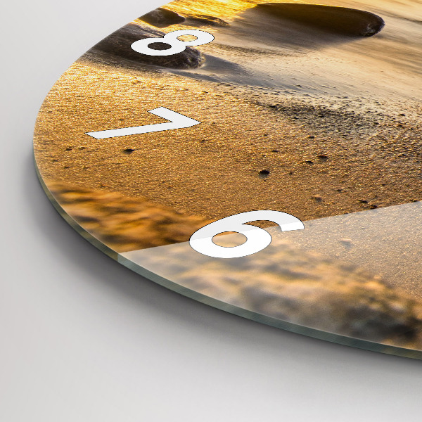 Okrúhle hodiny Východ slnka Baltské more